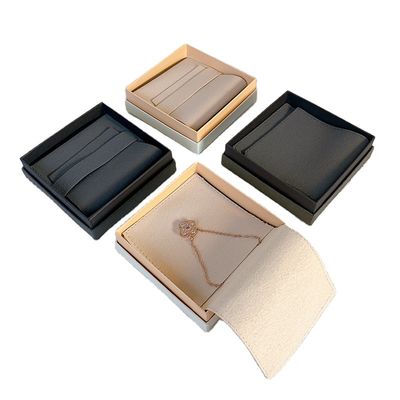 Jewelry bag Custom Set Logo Envelope Flap Elastic drawstring design felt suede bow Pouches