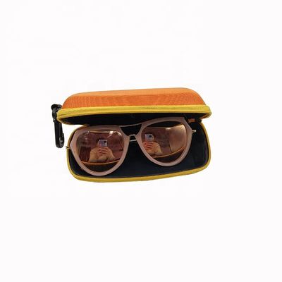 Fashionable Unisex EVA Glasses Case Orange Color 162*75*66mm