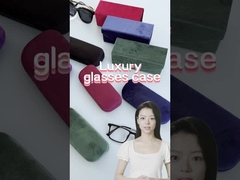 SF 브랜드 벨벳 5색 금속 철 상자 보라색 빨간 녹색 파란색 검은 광학 안경 상자